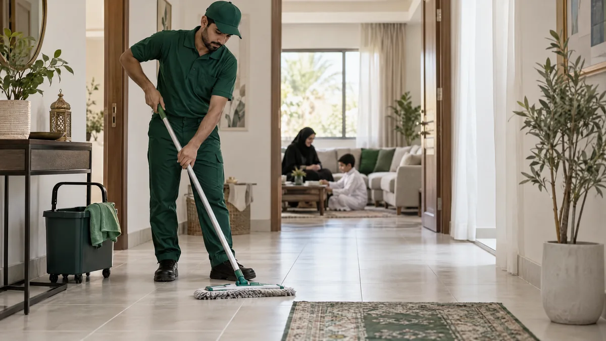 صورة تحريرية لمقال تنظيف المنازل في المدينة المنورة