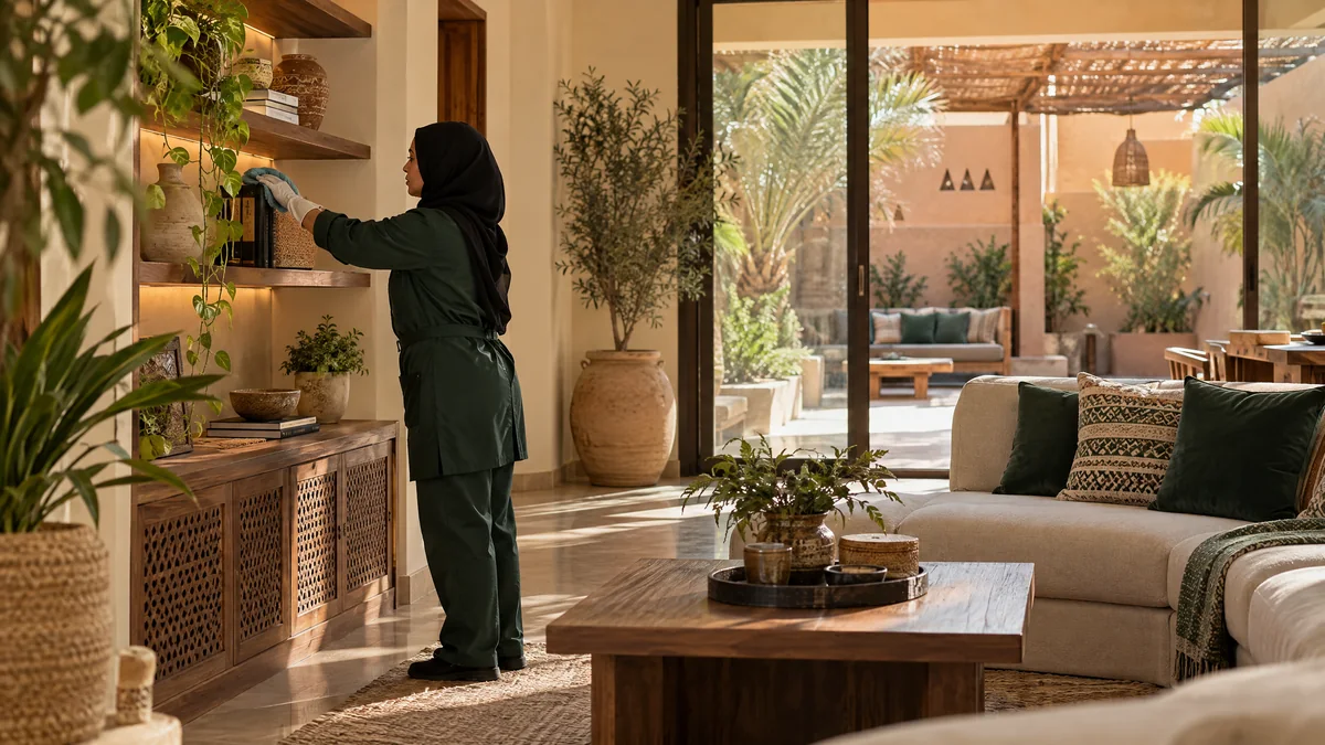 صورة تحريرية لمقال تنظيف المنازل في نجران