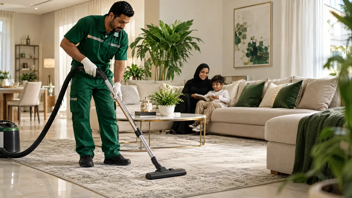 صورة تحريرية لمقال تنظيف المنازل في الرياض